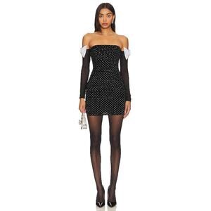 Majorelle Julia Mini Dress Embellished Velvet Whimsigoth Gothcore Witchy XXS